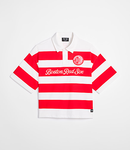 Wild Collective Red Sox Polo Tee
