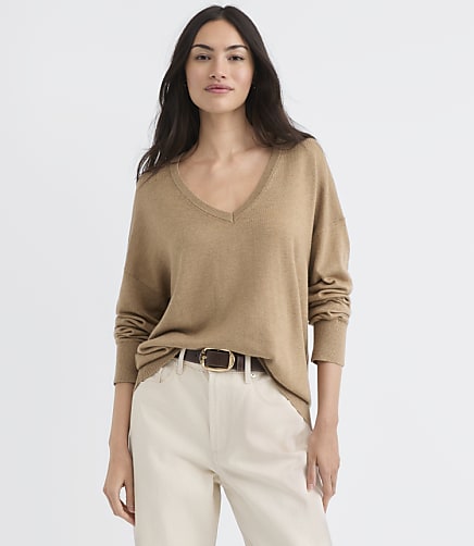 Luxe Knit V-Neck Sweater