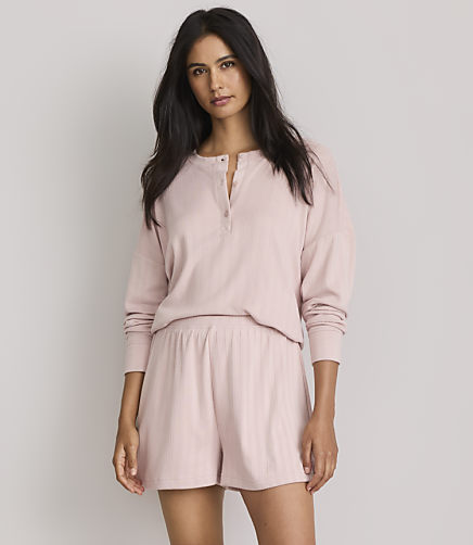 Lou & Grey Brushed Pointelle Pajama Shorts