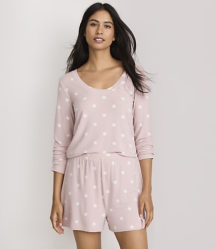 Lou & Grey Dotted Softened Modal Pajama Shorts