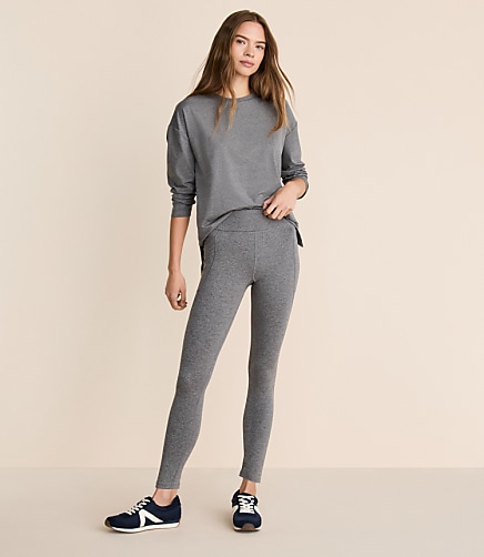 Lou & Grey Heathered Brushedsoft Side Pocket 7/8 Leggings