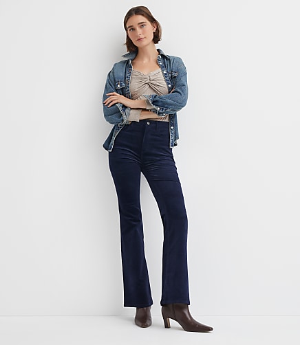 Tall Slim Flare Pants in Corduroy