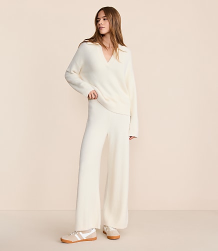 Lou & Grey Fuzzy Wide Leg Sweater Pants