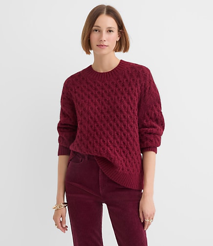 Fuzzy Cable Sweater