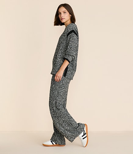 Lou & Grey Colorblock Wide Leg Sweater Pants