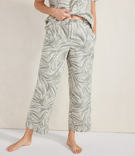 Haven Well Within Organic Cotton Linen Watercolor Pajama Pants