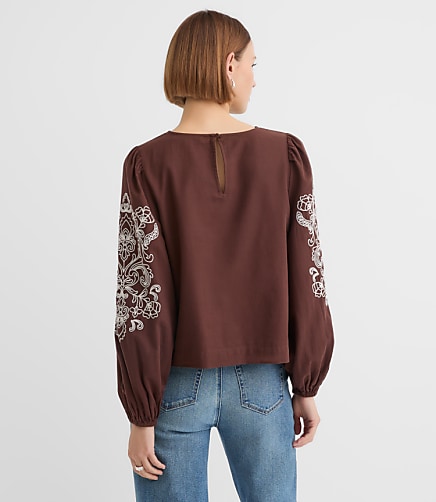 Floral Embroidered Blouse