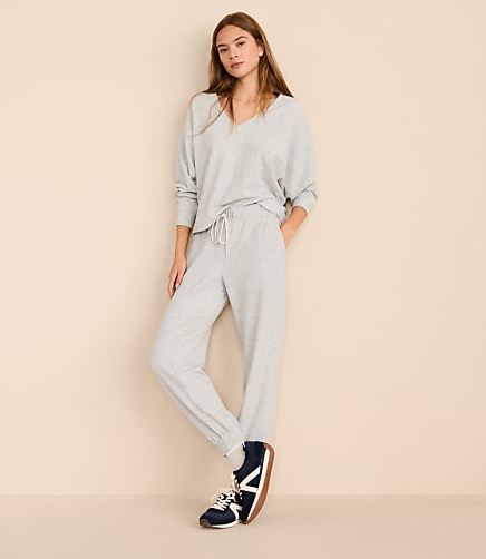 Lou & Grey Heathered Upstate Waffle Joggers