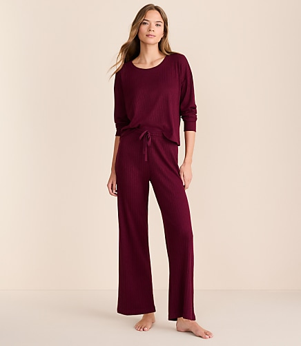 Lou & Grey Ribbed Softened Pajama Set