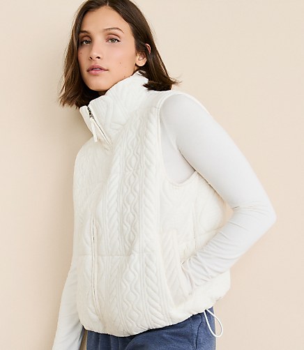 Petite Lou & Grey Alpine Textured Puffer Vest