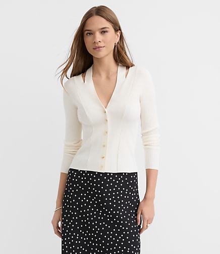 Halter Cutout Cardigan