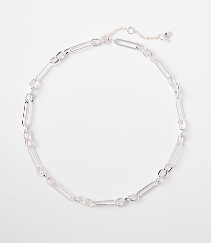 Textured Chain Link Necklace