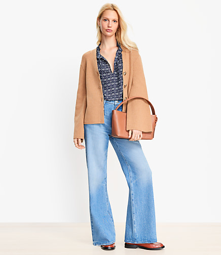 Wide Sleeve Sweater Jacket