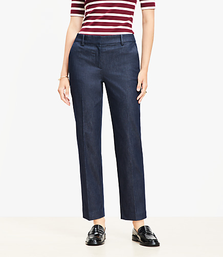 Curvy Riviera Slim Pants in Refined Denim