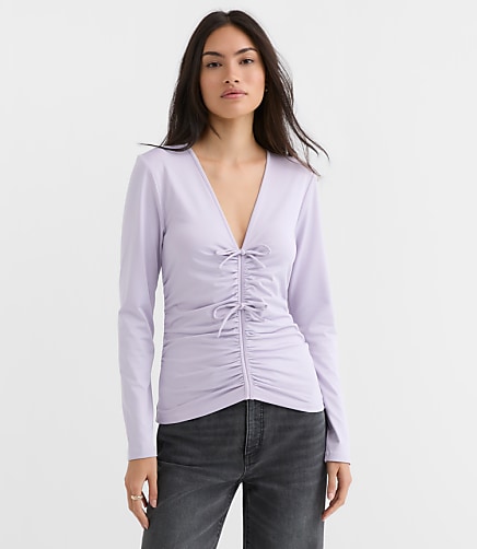 Bow Tie Ruched Top