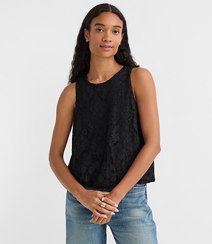 Lace Bubble Shell