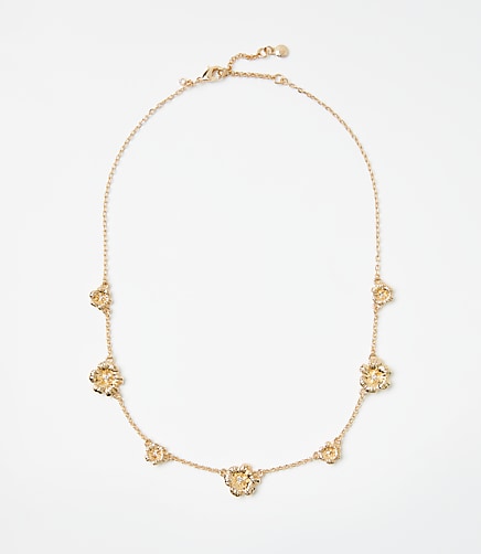 Metal Flower Necklace
