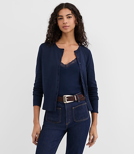 Modern Crew Neck Cardigan