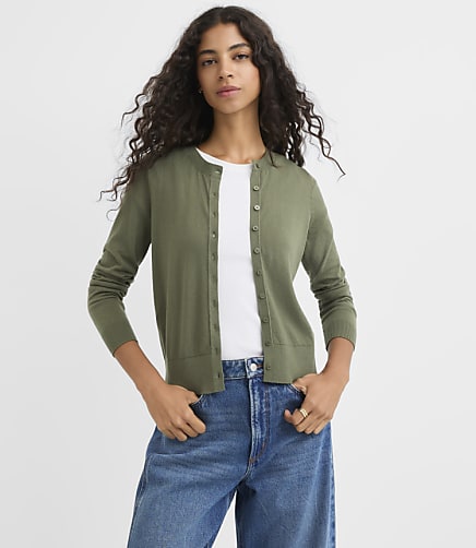 Modern Crew Neck Cardigan