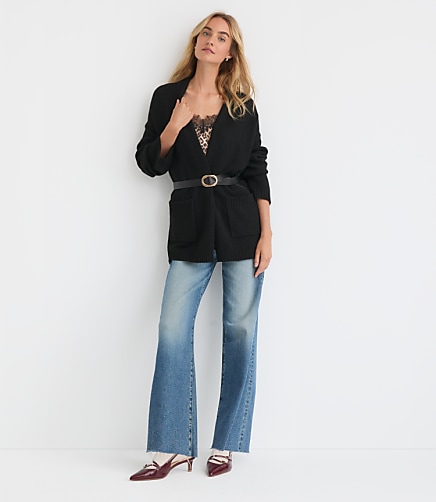 Petite Cozy Open Pocket Coatigan