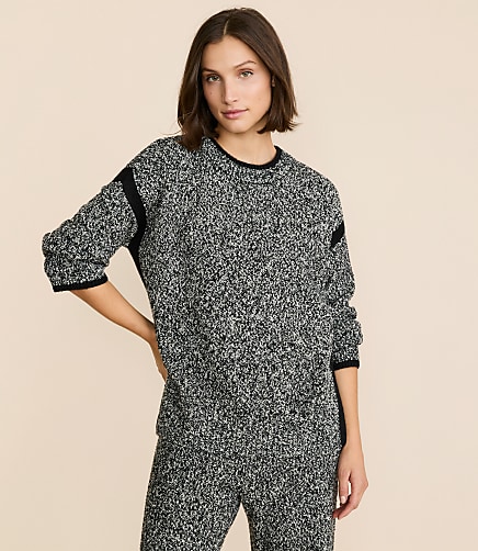Petite Lou & Grey Colorblock Wide Sleeve Sweater