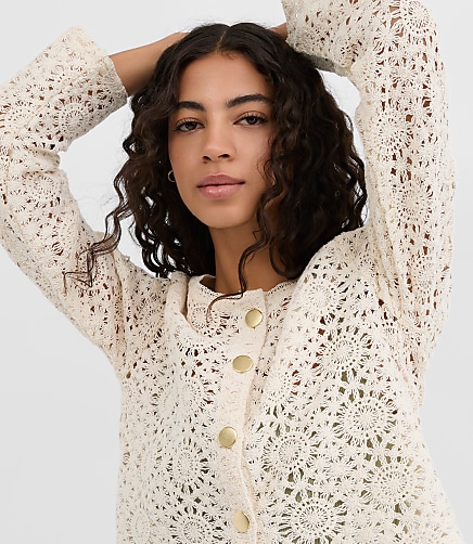 Crochet Cardigan - Pure Vanilla