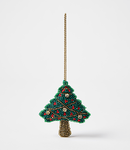 Holiday Tree Beaded Ornament