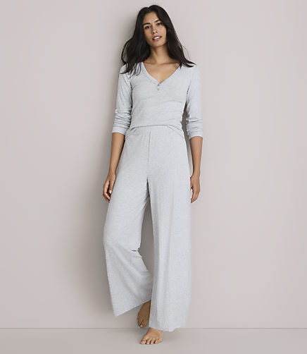 Lou & Grey Heathered Ribbed Pajama Pants