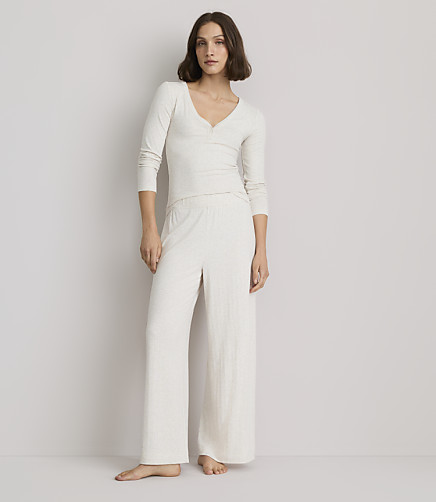 Lou & Grey Heathered Ribbed Pajama Pants
