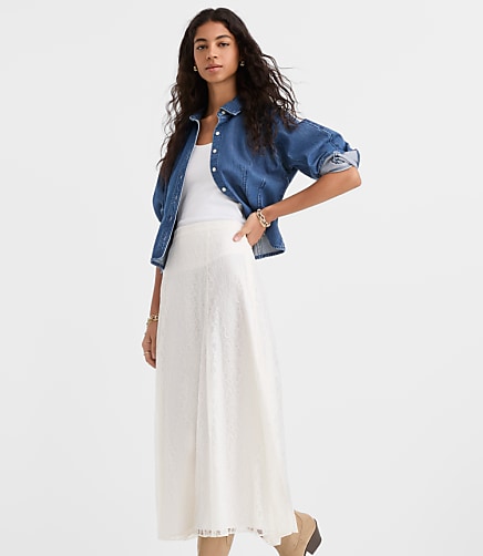 Floral Lace Maxi Skirt