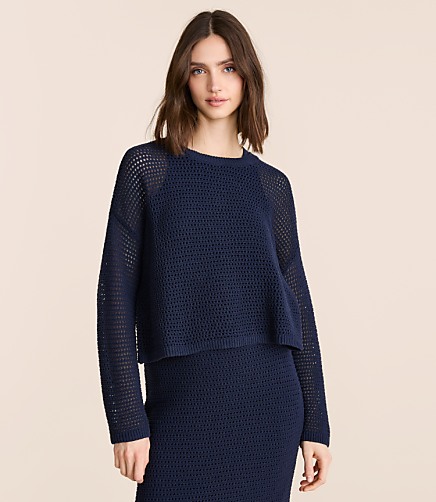 Petite Lou & Grey Reversible Mesh Sweater