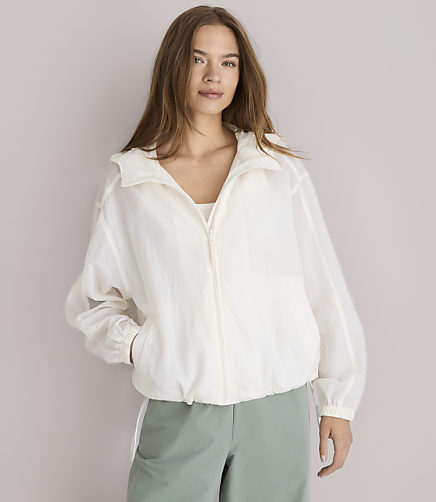 Petite Lou & Grey Sheer Zip Jacket