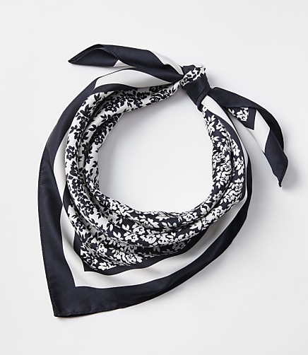 Floral Cluster Square Scarf