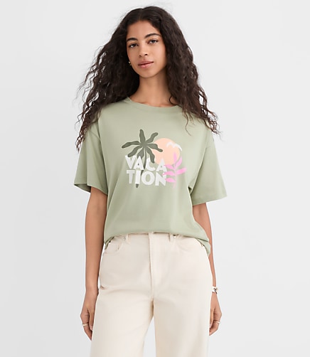 Vacation Oversized Jersey Modern Tee