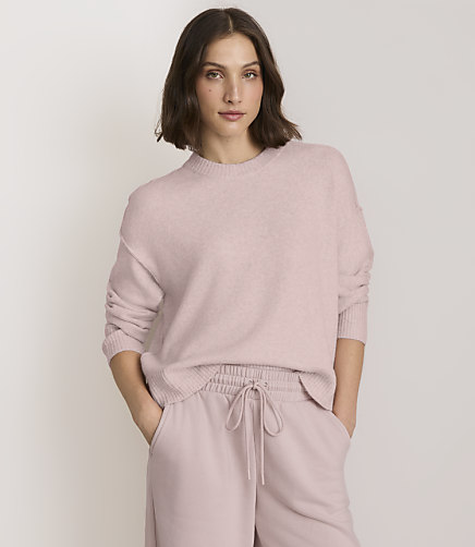 Petite Lou & Grey Heathered Cloudstitch Oversized Sweater