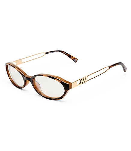 Le Specs Blue Light Lunita Glasses - Tortoise Shell Brown