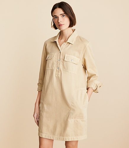 Long Button Down Shirt Dress | Loft
