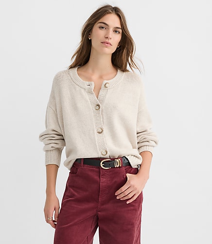 Petite Oversized Chunky Cardigan