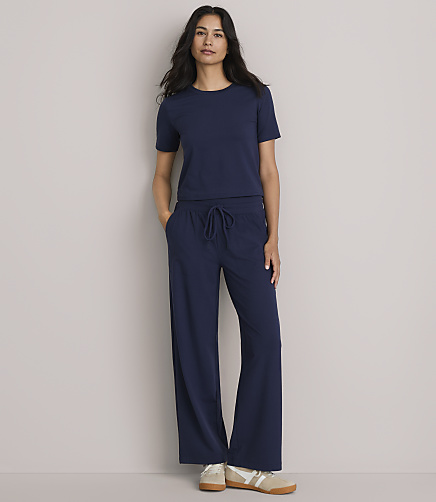Petite Lou & Grey Brushedsoft Slim Wide Leg Pants