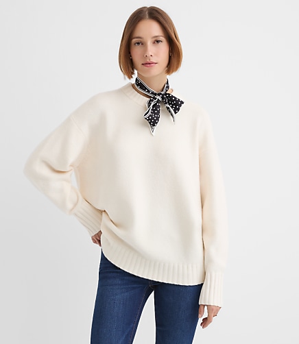 Balloon Sleeve Tunic Sweater