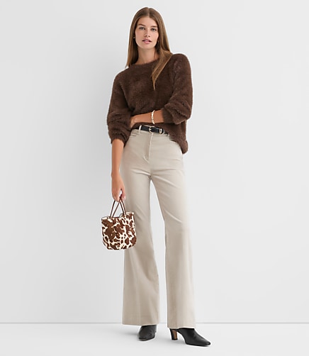 Tall Slim Flare Pants in Stretch Velvet