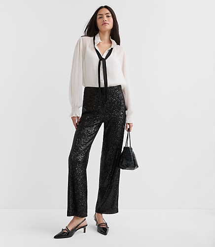 Tall Sequin Straight Pants
