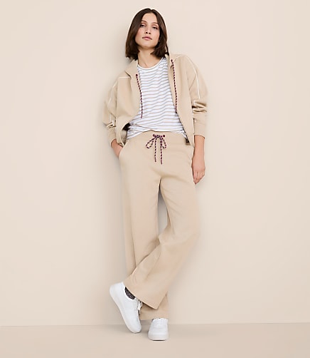 Lou & Grey Elite Fleece Wide Leg Sweatpants