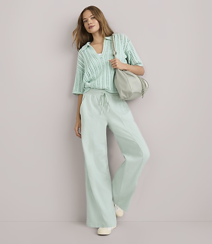 Lou & Grey Softened Denim Wide Leg Pants