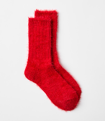 Shimmer Cozy Crew Socks