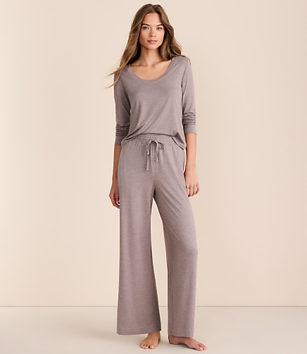 Lou & Grey Heathered Softened Modal Pajama Set