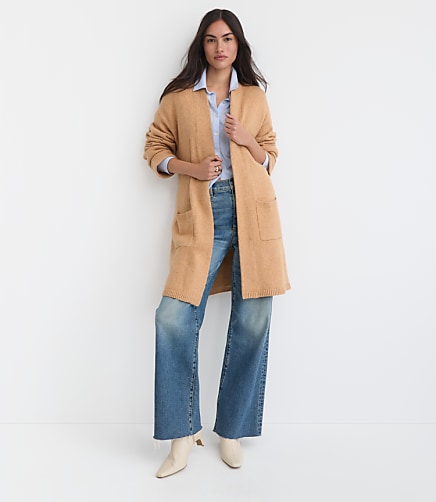 Cuffed Belted Pocket Coatigan