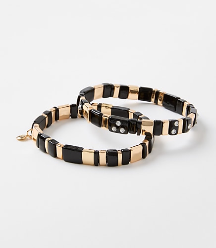 Sparkle Chicklet Bracelet Set