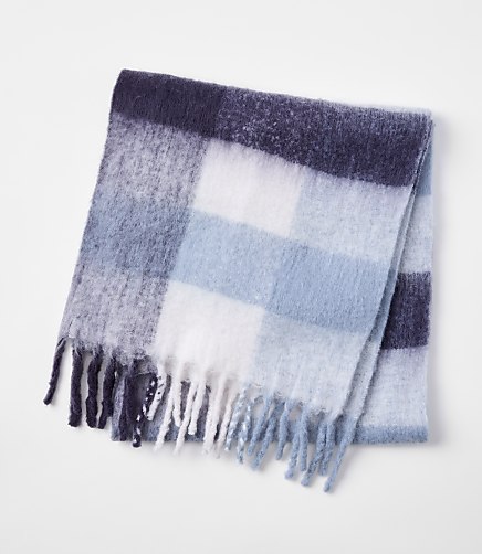 Plaid Blanket Scarf