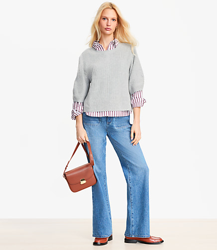 Heathered Relaxed Sweater Tee